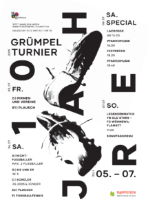Plakat Grümpelturnier 2019 FC Wünnewil-Flamatt